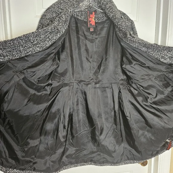 DEBBIE SHUCHAT COLLECTION WOMEN  CHARMING MID LONG TWEED COAT SIZE XL - Picture 4 of 16